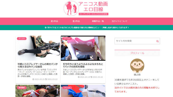 アニコス動画エロ目線